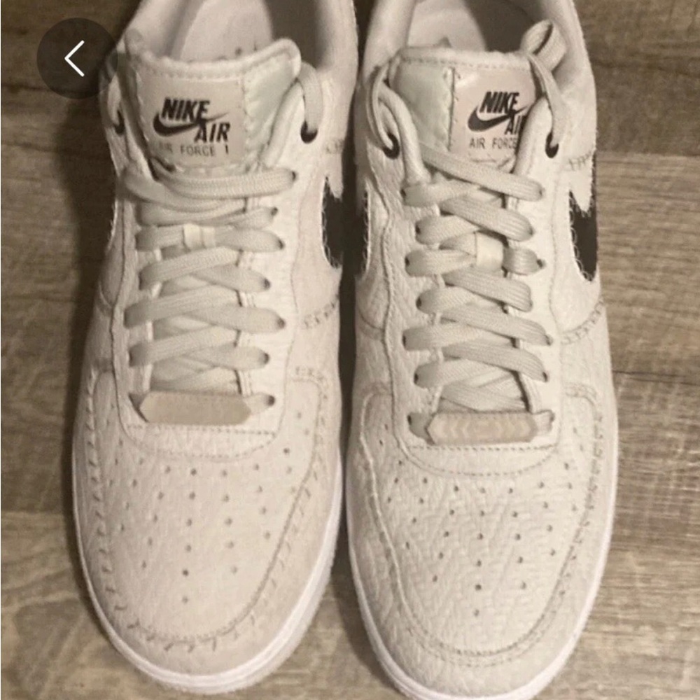Nike Air Force 1 White and Black Sneakers